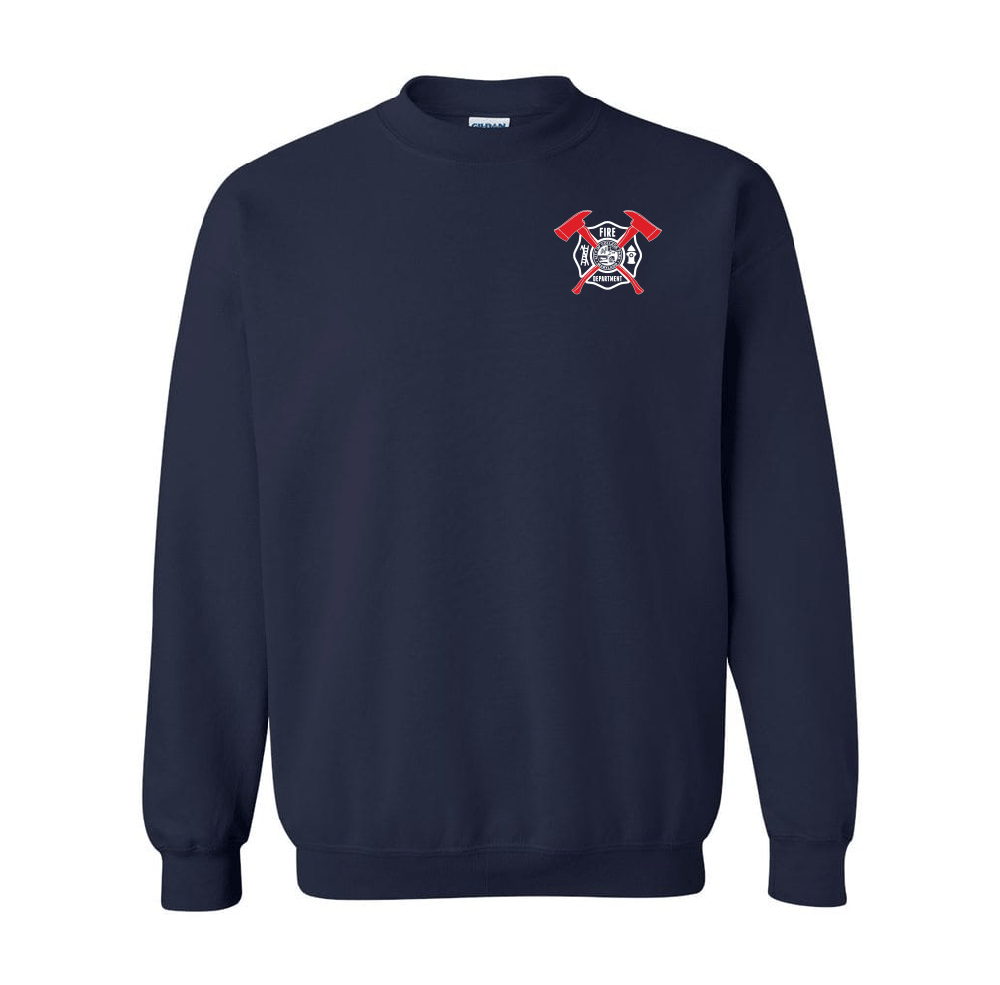 Custom Fire Department Red Flag Crewneck