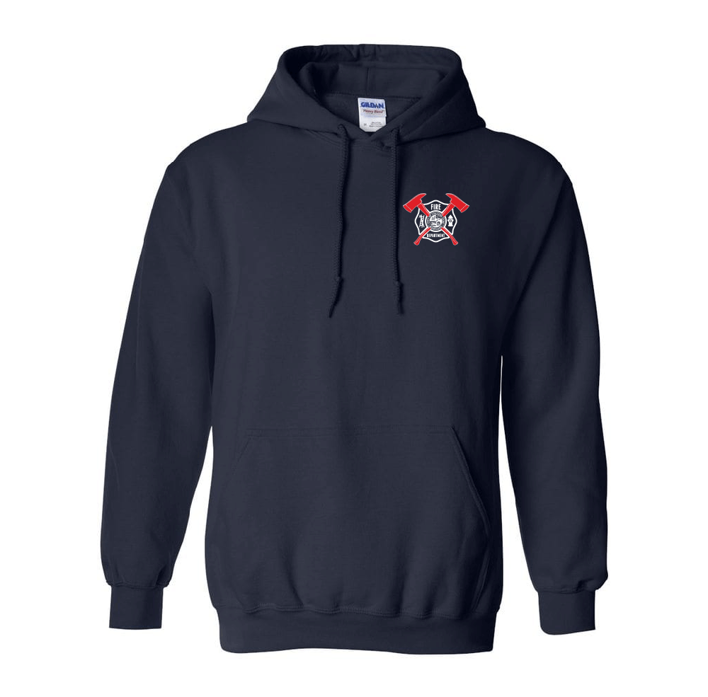 Custom Fire Department Red Flag Hoodie